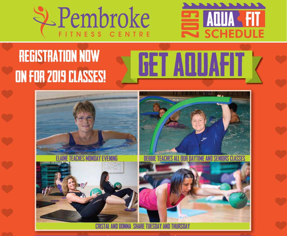 Registration now on for 2019 Fall AquaFit Classes